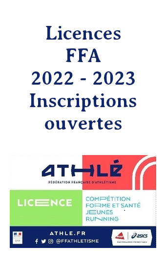 Licences inscriptions